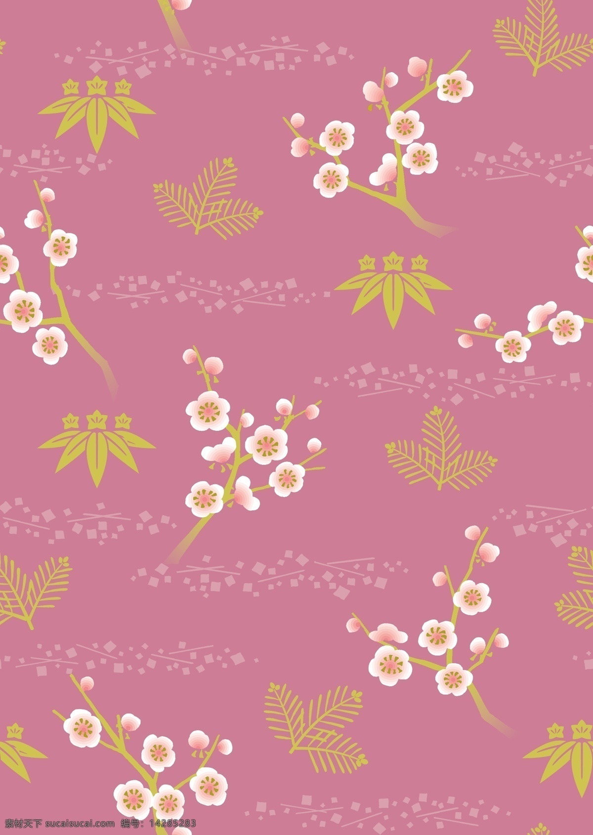 日本图案 传统纹样 友禅纹样 和风 和服图案 服装艺术 古典纹样 东方艺术 植物花卉 矢量花型 文化艺术 绘画书法