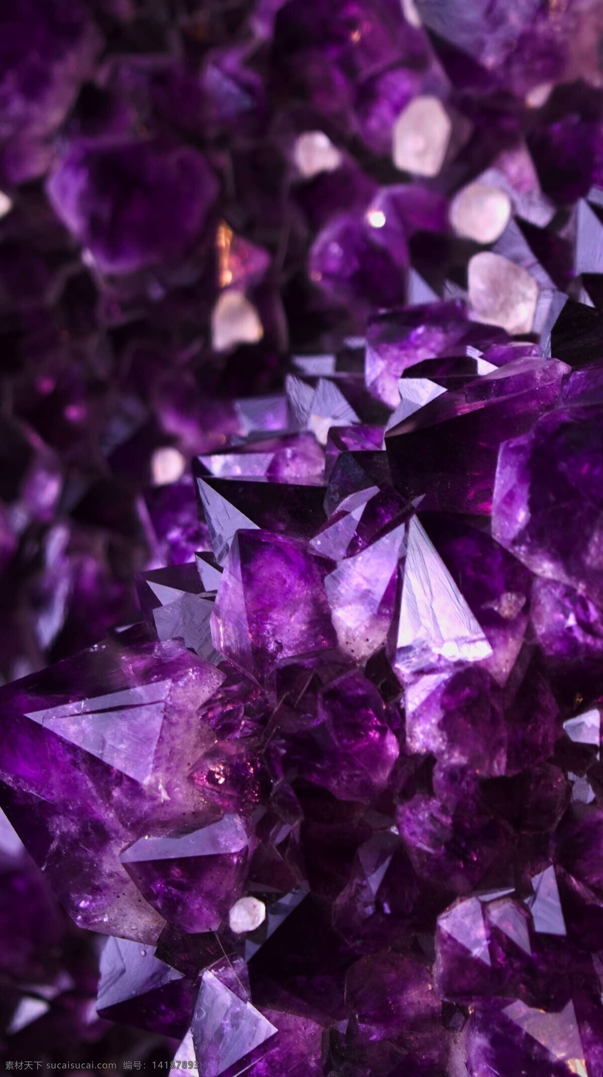 紫色水晶 紫色 水晶 宝石 宝矿 矿石 摄影专辑 自然景观