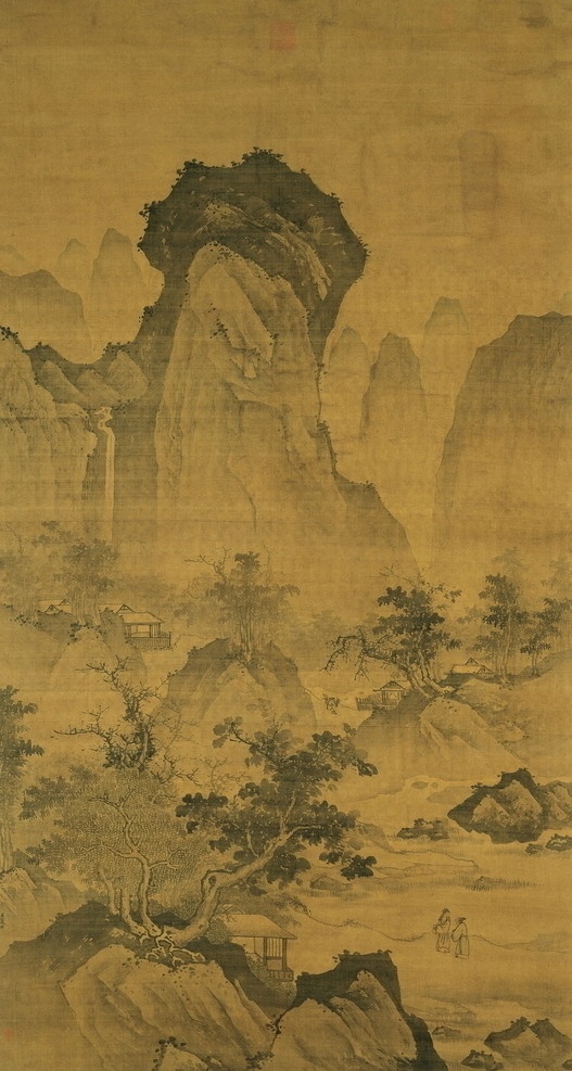 明 蒋嵩传夏珪 山水 古画 古代绘画 国画 中国古画 书画 中国文化 国宝 山水画 诗画 中国古代绘画 绘画书法 文化艺术