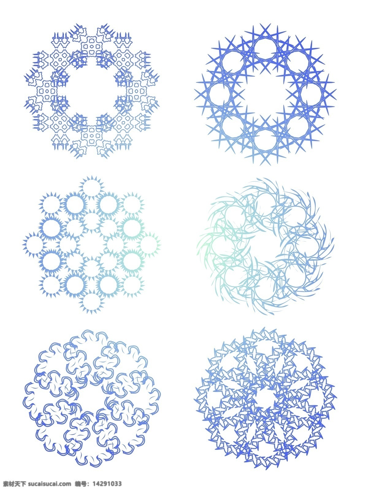蓝色 渐变 线条 装饰 花纹 元素 配图