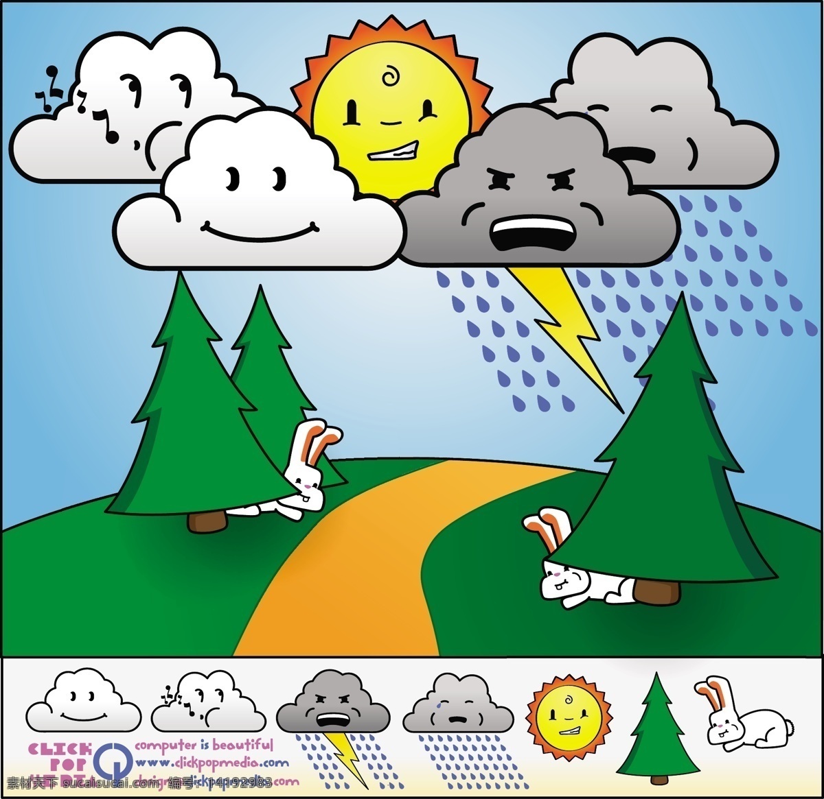 天气 天气预报 免费 矢量 图标 艺术片 符号 寒冷 的卡 通 剪贴 画 其他矢量图