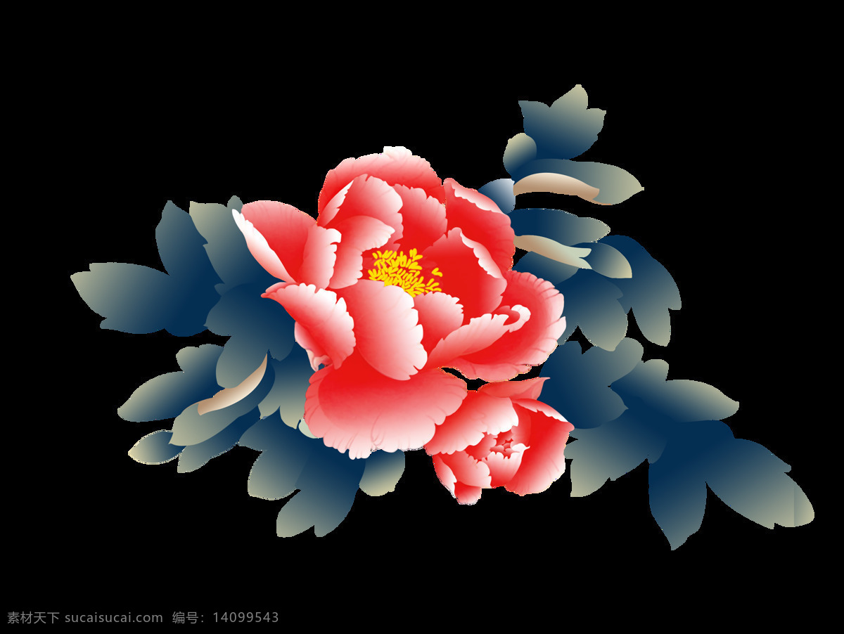 中国 古风 传统 花鸟 图案 中国风 传统绘画 工笔画 植物 花朵 树枝 创意 装饰图案 绿叶 精美 水彩绘画